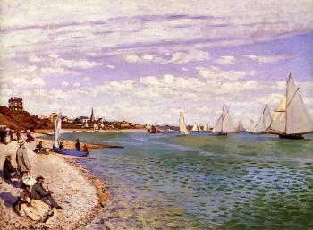 Claude Oscar Monet : Regatta at Sainte-Adresse